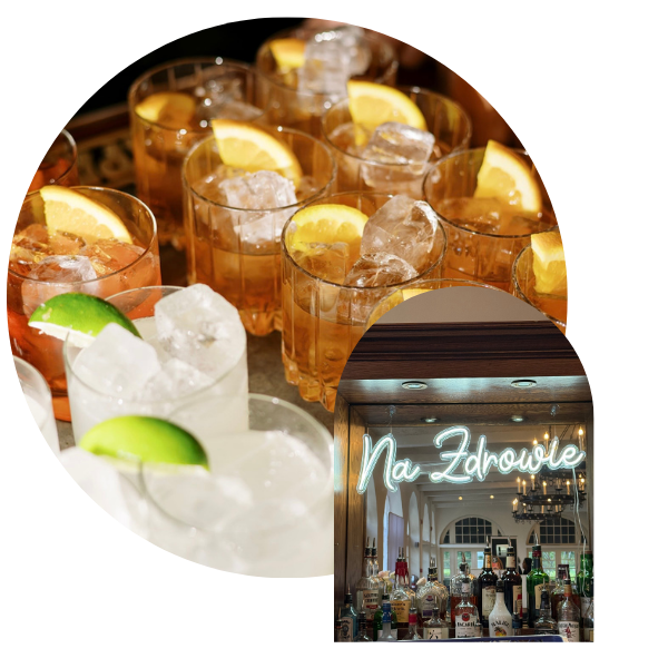 wedding bartender collage