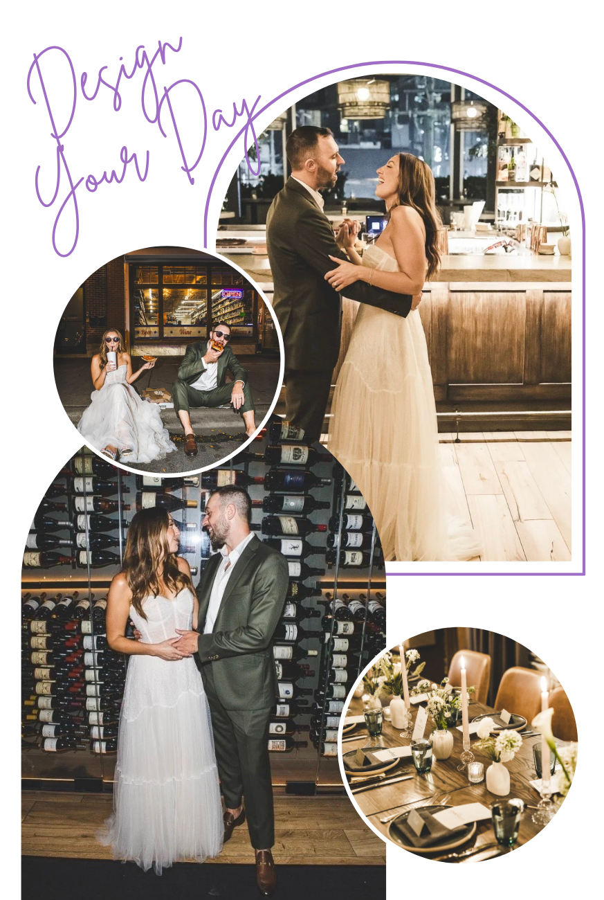 wedding officiant collage