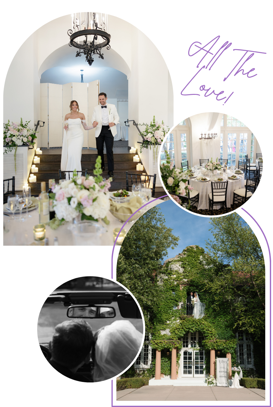 full service wedding planning collage